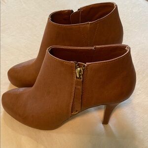 Madden Girl Brown Ankle Booties with Sleek Design